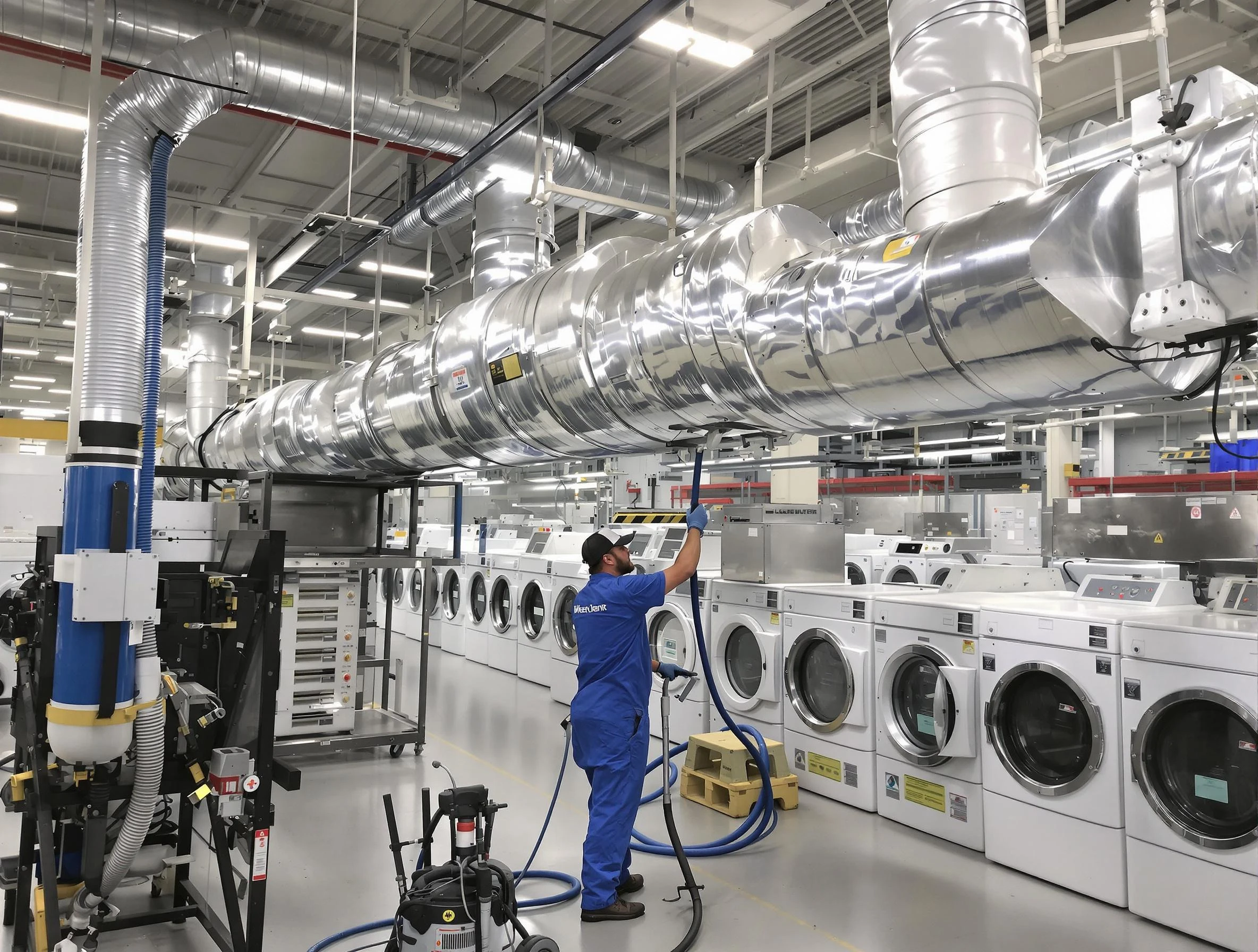 Florence Dryer Vent Cleaning team performing heavy-duty industrial dryer vent cleaning in Florence